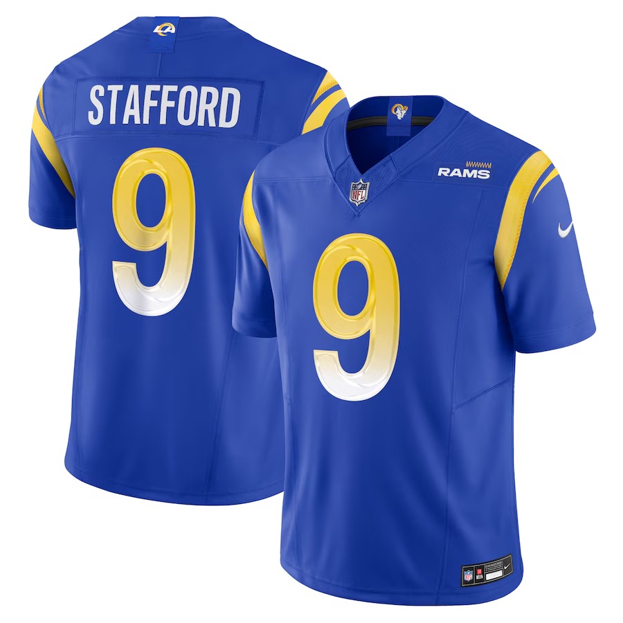 Men's Los Angeles Rams Matthew Stafford Nike Royal Vapor F.U.S.E. Limited Jersey - Puhuasuan