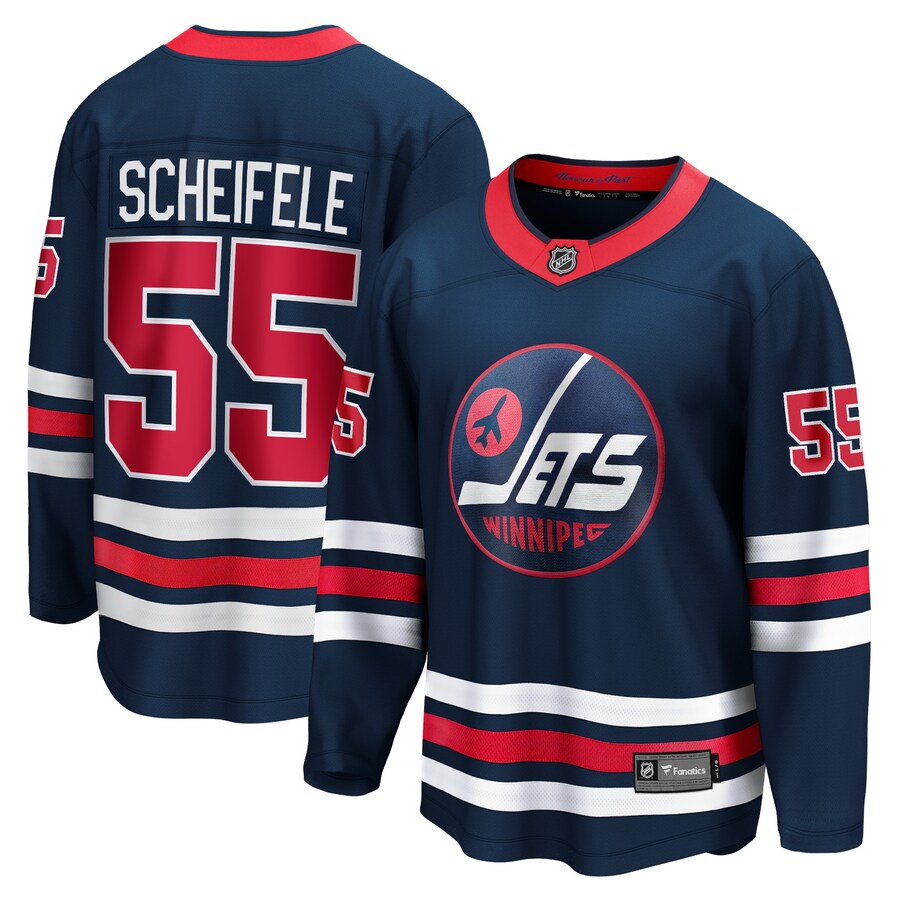 Men's Winnipeg Jets Mark Scheifele Fanatics Branded 2021/22 Alternate Premier Breakaway Player Jersey - Puhuasuan