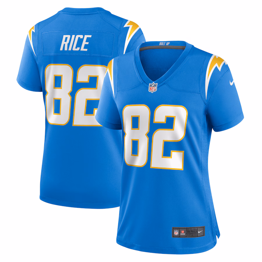 Women's Los Angeles Chargers Brenden Rice Nike  Powder Blue  Game Jersey - Puhuasuan