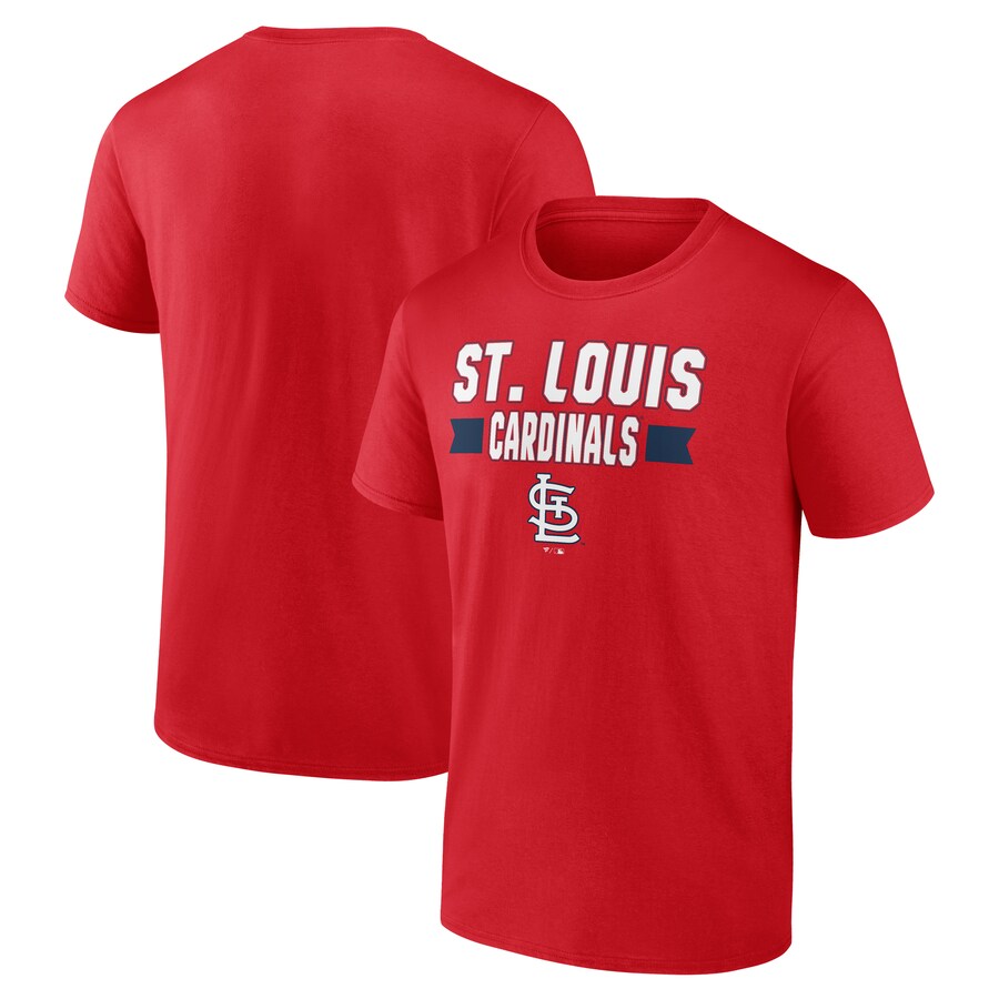 Men's St. Louis Cardinals Fanatics Red Close Victory T-Shirt - Puhuasuan