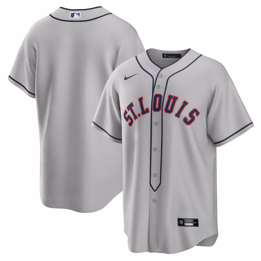 Men's St. Louis Cardinals  Nike Gray 2024 Rickwood Classic Replica Jersey - Puhuasuan
