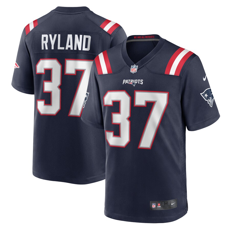 Men's New England Patriots Chad Ryland Nike  Navy Team Game Jersey - Puhuasuan