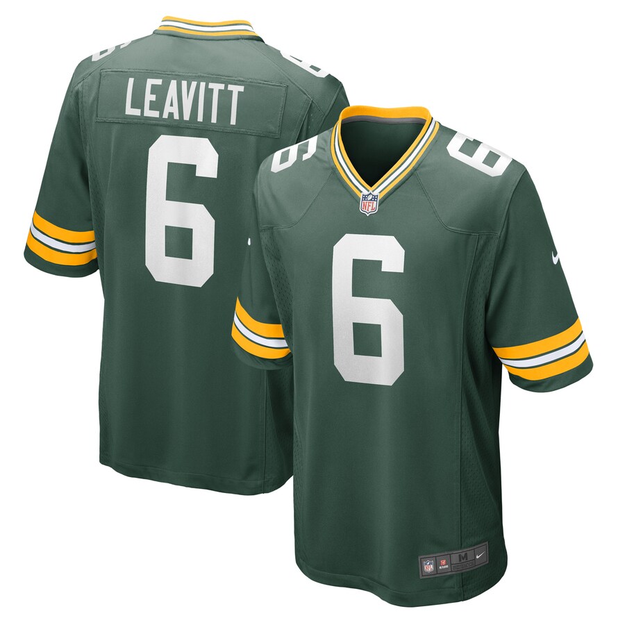 Men's Green Bay Packers Dallin Leavitt Nike Green Game Player Jersey - Puhuasuan