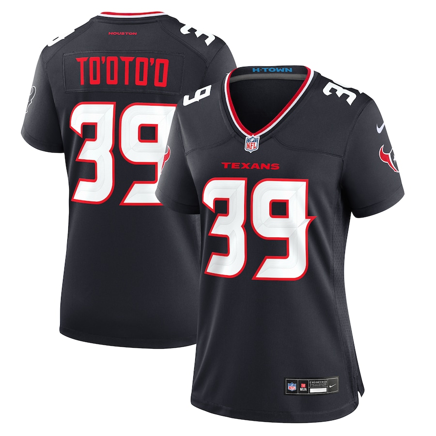 Women's Houston Texans Henry To'oto'o Nike Navy Team Game Jersey - Puhuasuan
