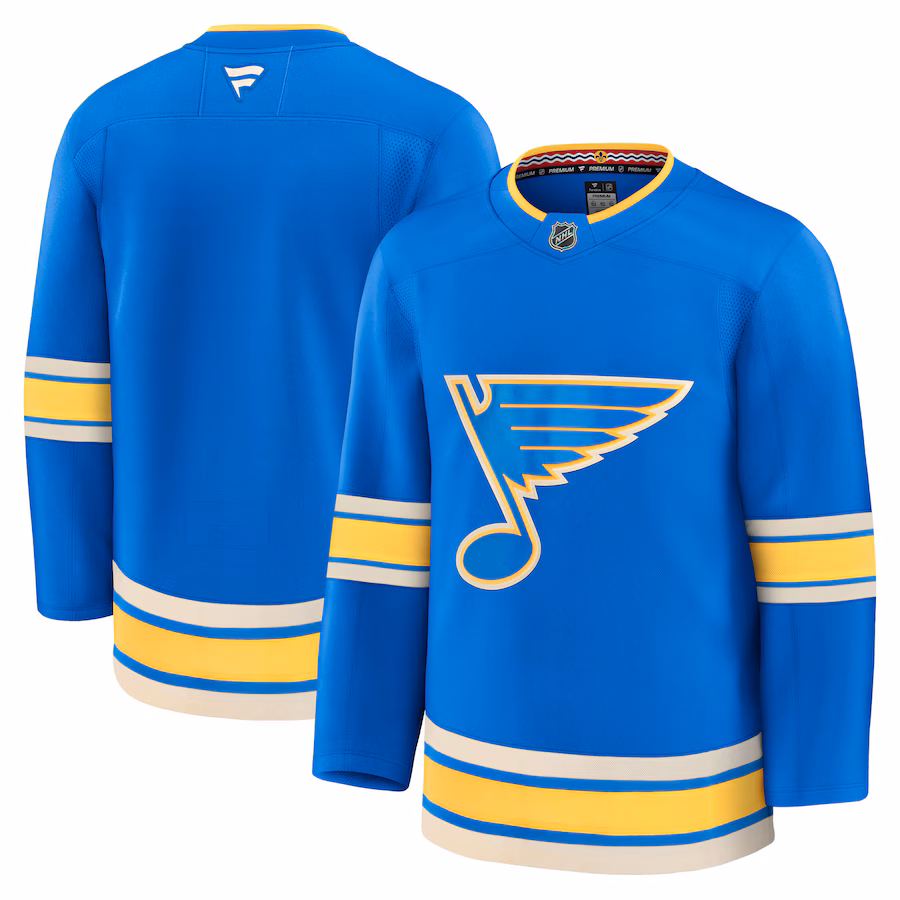 Men's St. Louis Blues Fanatics Blue Alternate Premium Jersey - Puhuasuan