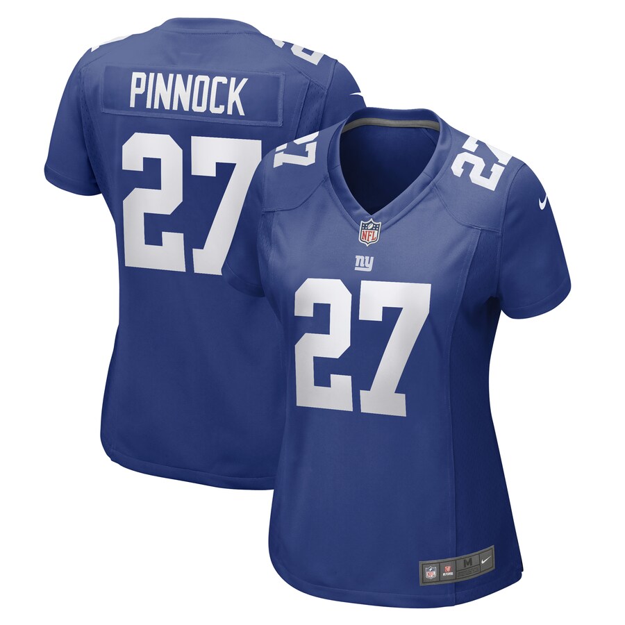 Women's New York Giants Jason Pinnock Nike Royal Game Player Jersey - Puhuasuan
