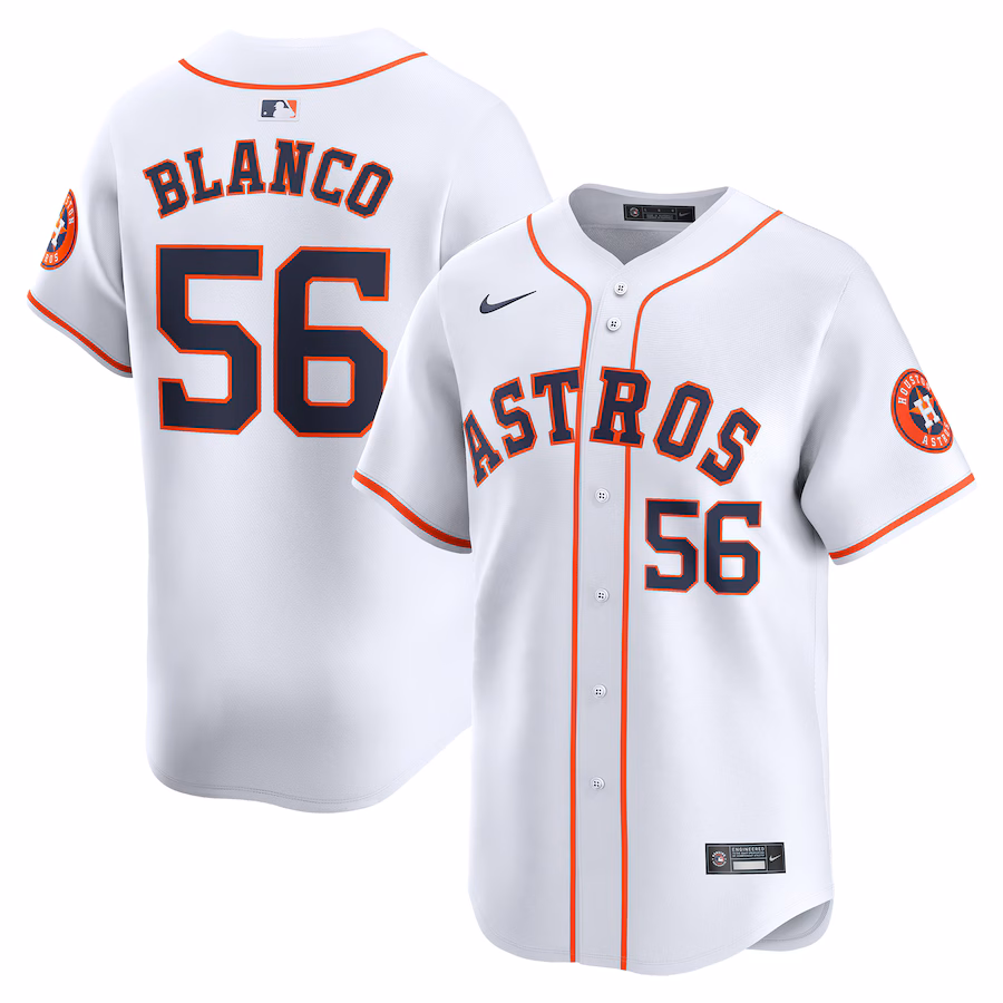 Youth Houston Astros Ronel Blanco Nike White Home Limited Player Jersey - Puhuasuan