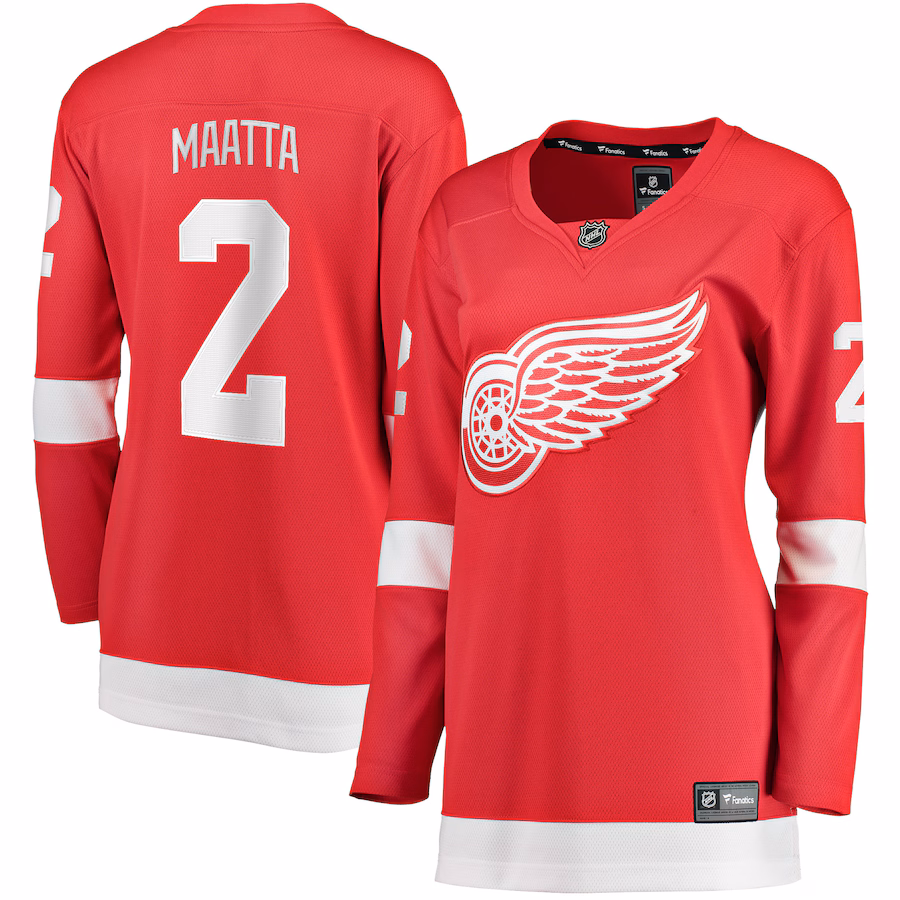 Women's Detroit Red Wings Olli Maatta Fanatics Red Home Breakaway Player Jersey - Puhuasuan
