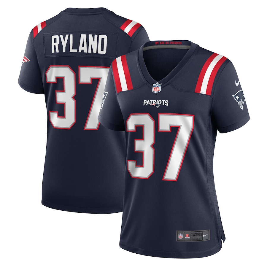 Women's New England Patriots Chad Ryland Nike  Navy Team Game Jersey - Puhuasuan