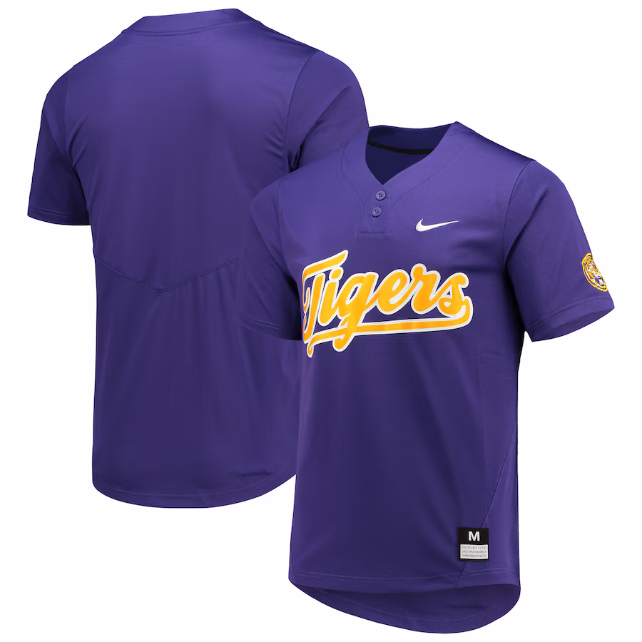 LSU Tigers Nike Unisex Two-Button Replica Softball Jersey - Purple - Puhuasuan