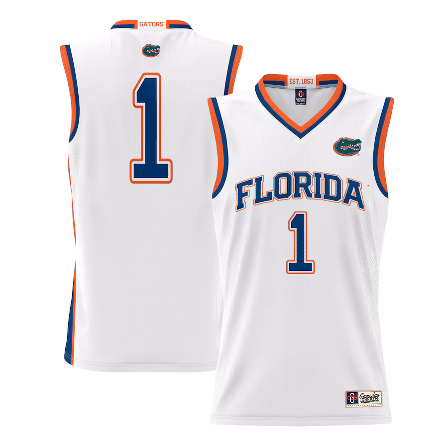 Youth GameDay Greats #70 White Florida Gators Lightweight Basketball Jersey - Puhuasuan