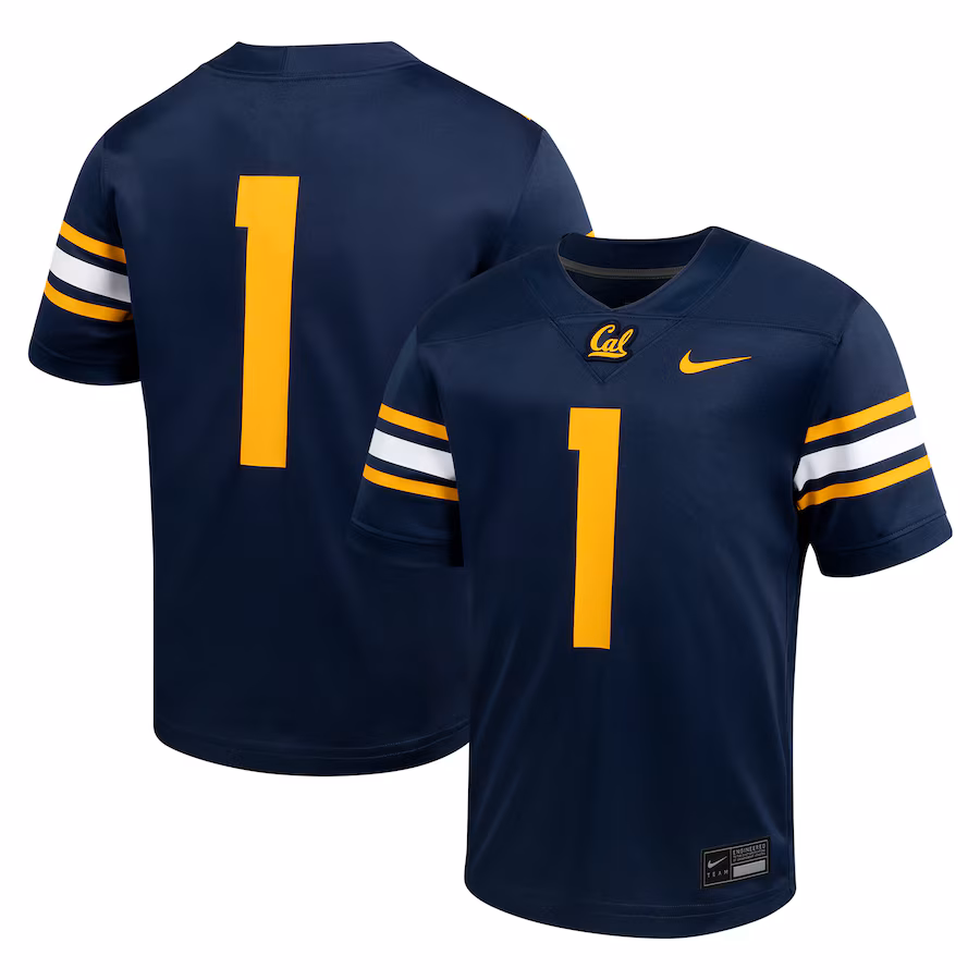 Youth Nike #1 Navy Cal Bears Untouchable Football Jersey - Puhuasuan