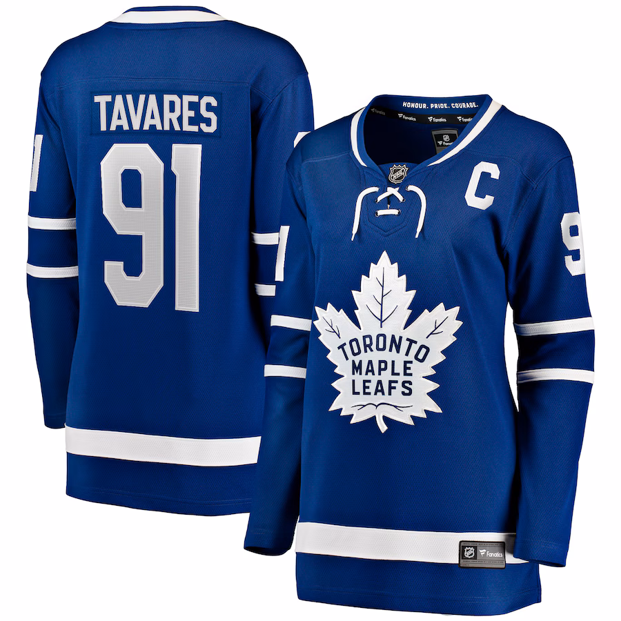 Women's Toronto Maple Leafs John Tavares Fanatics Blue Home Breakaway Player Jersey - Puhuasuan