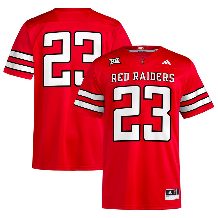 #23 Texas Tech Red Raiders adidas Home Premier Football Jersey �?Red - Puhuasuan