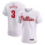 Men's Philadelphia Phillies Bryce Harper Nike White Home Elite Jersey - Puhuasuan