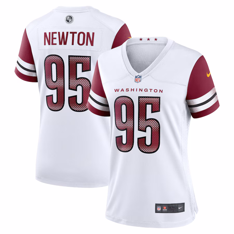 Women's Washington Commanders Jer'Zhan Newton Nike White Game Jersey - Puhuasuan