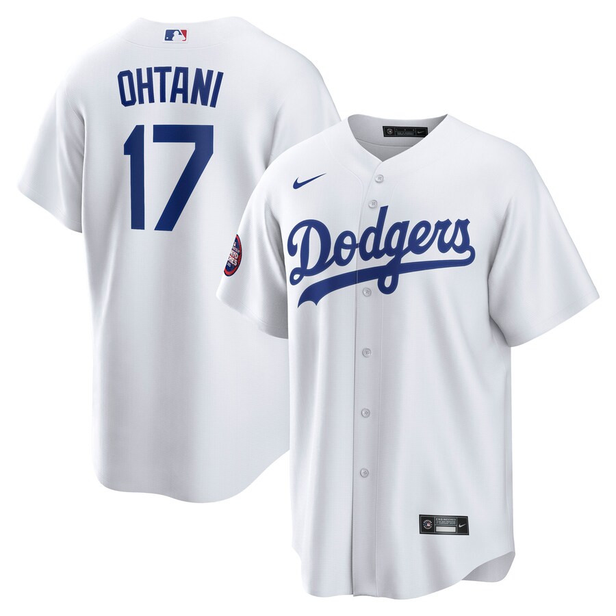Men's Los Angeles Dodgers Shohei Ohtani Nike White 2025 MLB World Tour: Tokyo Series Home Replica Player Jersey - Puhuasuan