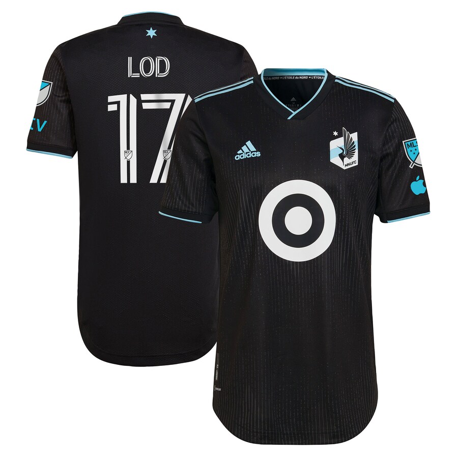 Men's Minnesota United FC Robin Lod adidas Black 2023 Minnesota Night Kit Authentic Player Jersey - Puhuasuan