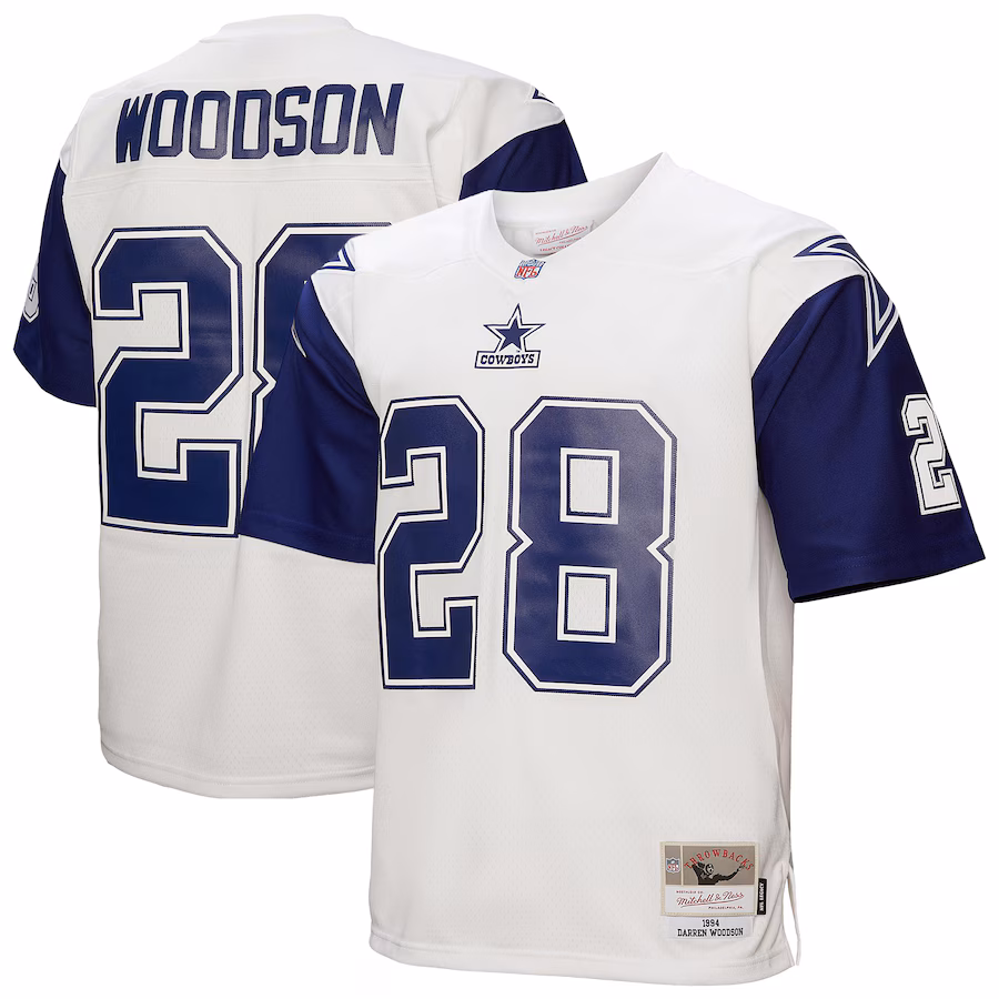 Men's Dallas Cowboys Darren Woodson Mitchell & Ness White 1994 Alternate Legacy Replica Jersey - Puhuasuan