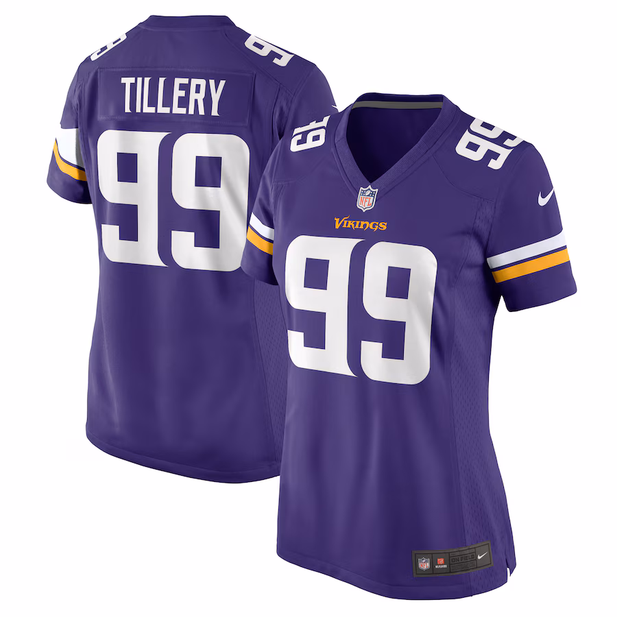 Women's Minnesota Vikings Jerry Tillery Nike Purple Game Jersey - Puhuasuan