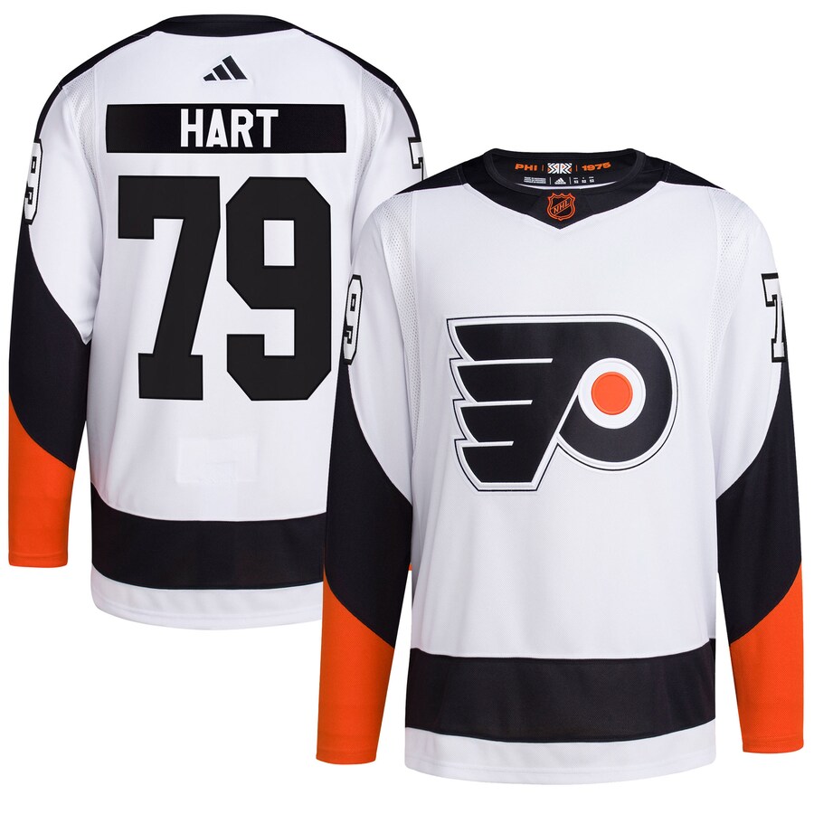 Men's Philadelphia Flyers Carter Hart adidas White Reverse Retro 2.0 Authentic Player Jersey - Puhuasuan