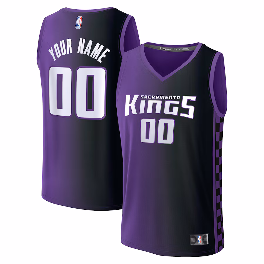 Youth Sacramento Kings  Fanatics Purple Custom Fast Break Jersey - Statement Edition - Puhuasuan