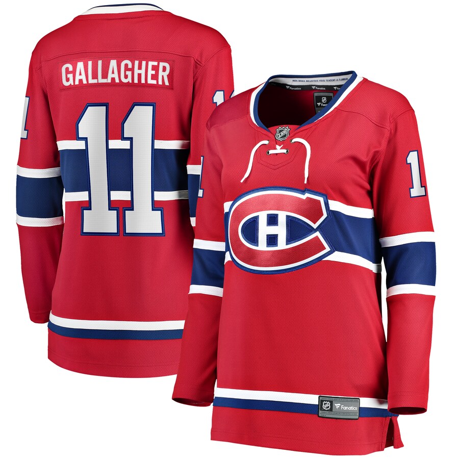 Women's Montreal Canadiens Brendan Gallagher Fanatics Branded Red Home Breakaway Player Jersey - Puhuasuan