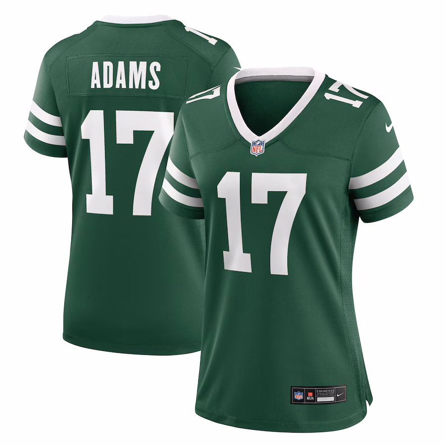 Women's New York Jets Davante Adams Nike Legacy Green Game Jersey - Puhuasuan