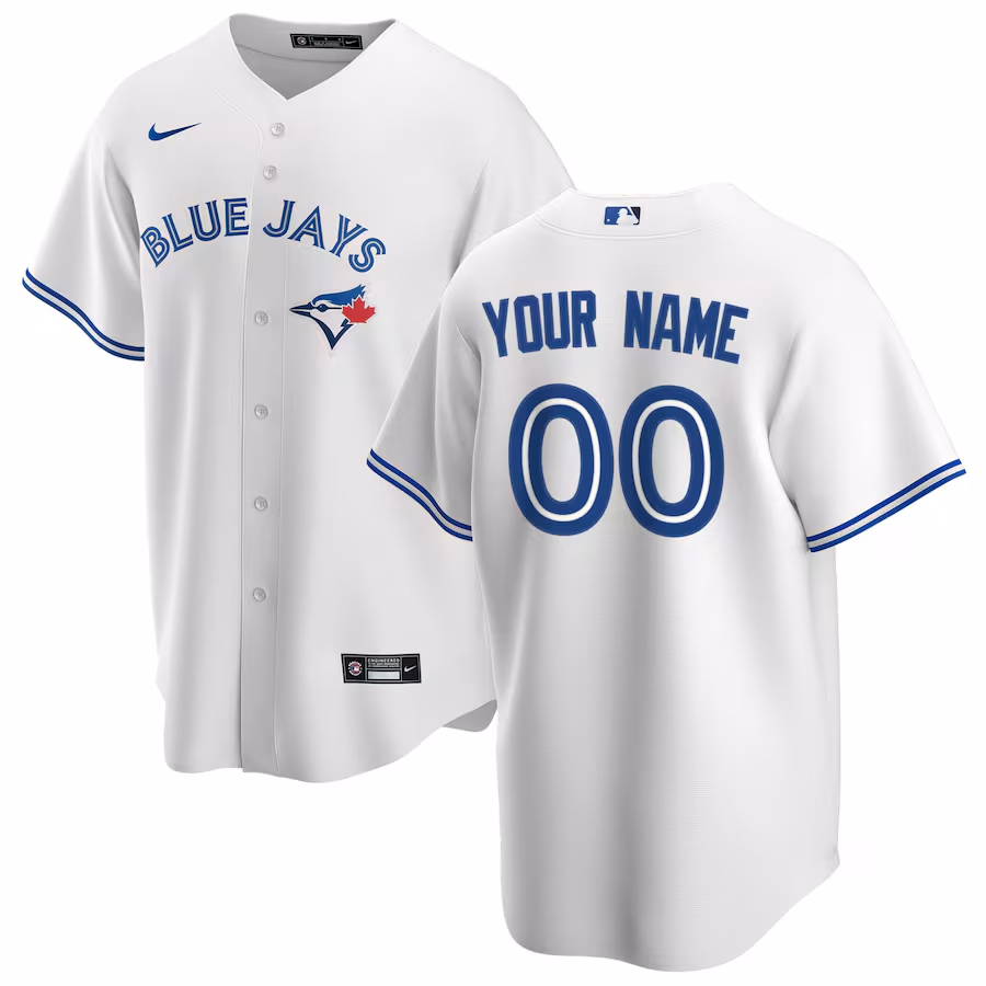 Youth Toronto Blue Jays Nike White Home Replica Custom Jersey - Puhuasuan