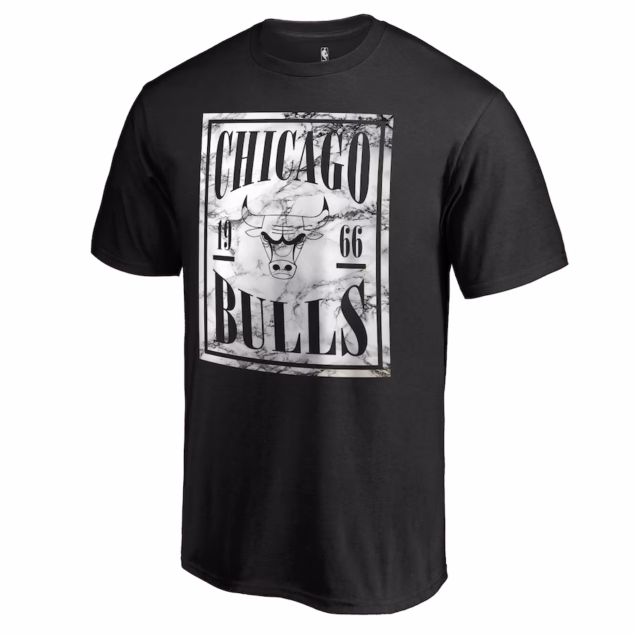 Men's Chicago Bulls Black Court Vision T-Shirt - Puhuasuan