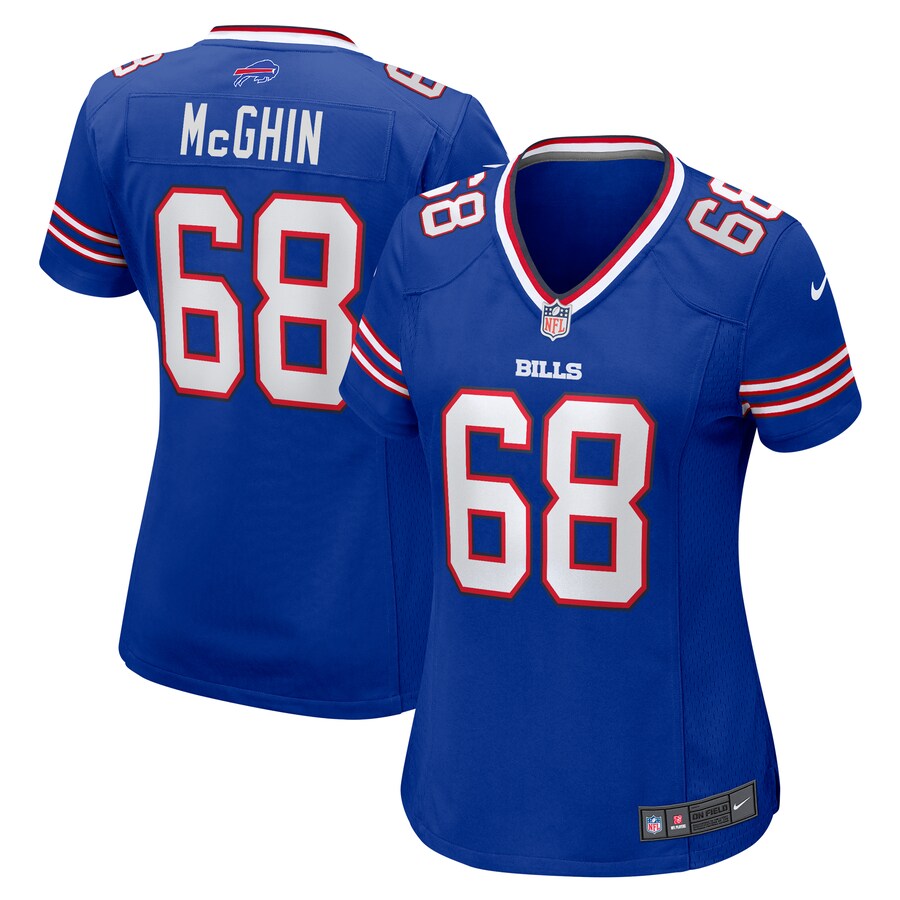 Women's Buffalo Bills Garrett McGhin Nike Royal Team Game Jersey - Puhuasuan