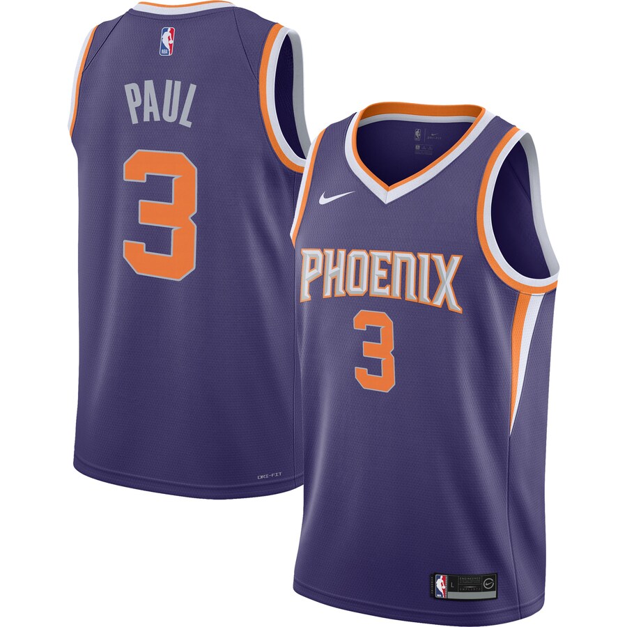 Youth Phoenix Suns Chris Paul Nike Purple Swingman Jersey - Icon Edition - Puhuasuan