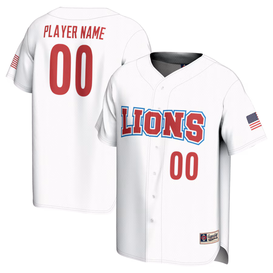 Loyola Marymount Lions GameDay Greats Youth NIL Pick-A-Player Lightweight Baseball Jersey - White - Puhuasuan