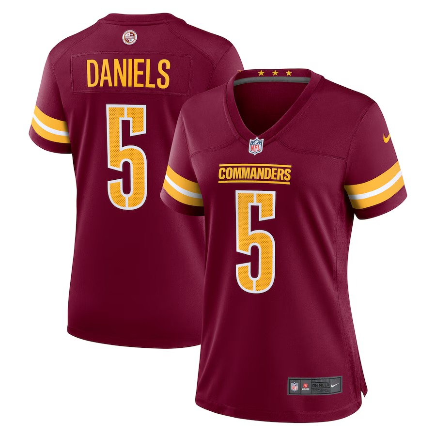 Women's Washington Commanders Jayden Daniels Nike Burgundy  Player Game Jersey - Puhuasuan