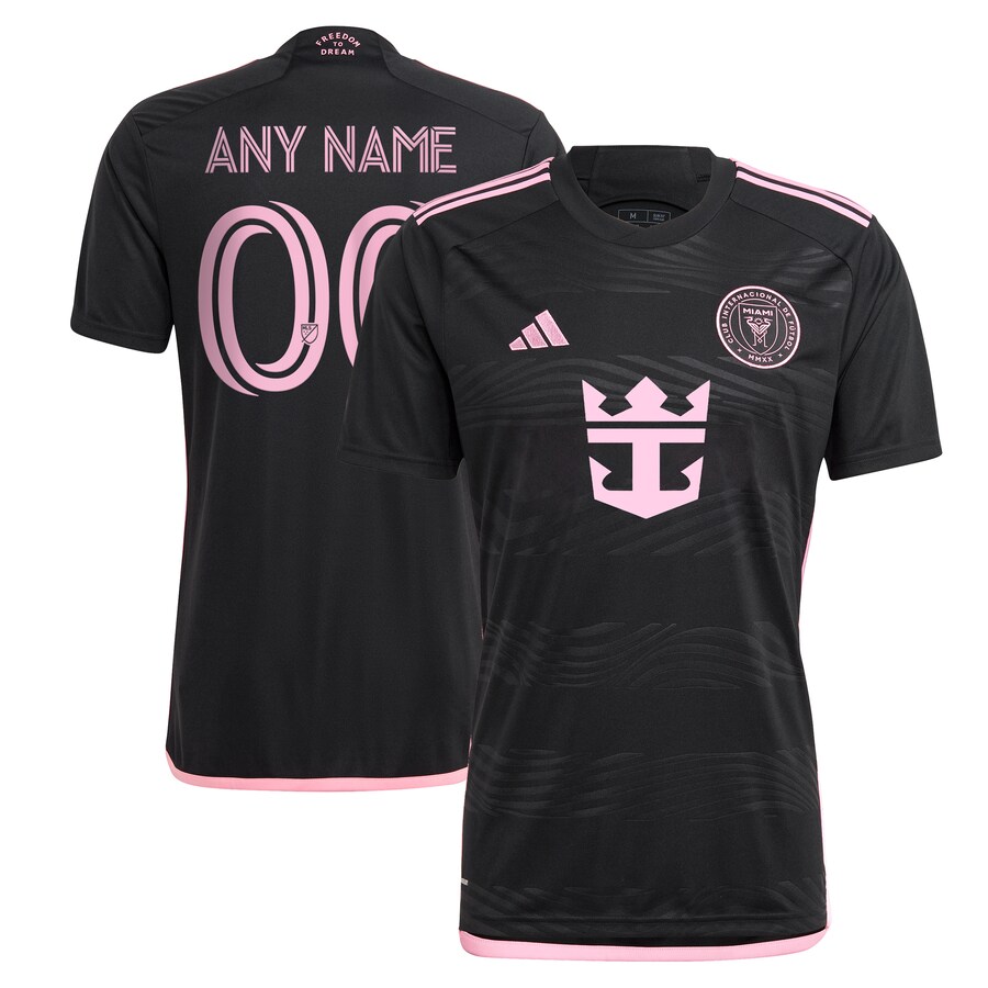 Men's Inter Miami CF  adidas Black 2024 La Noche Replica Custom Jersey - Puhuasuan