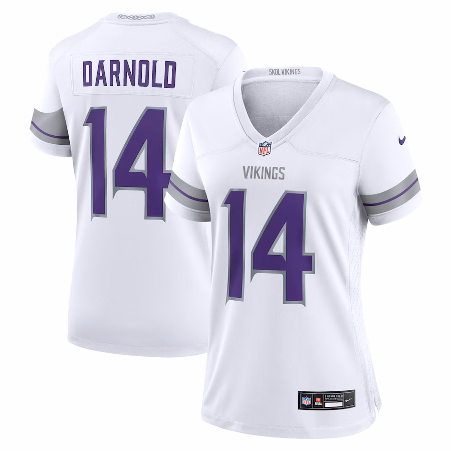 Women's Minnesota Vikings Sam Darnold Nike White Alternate Game Player Jersey - Puhuasuan