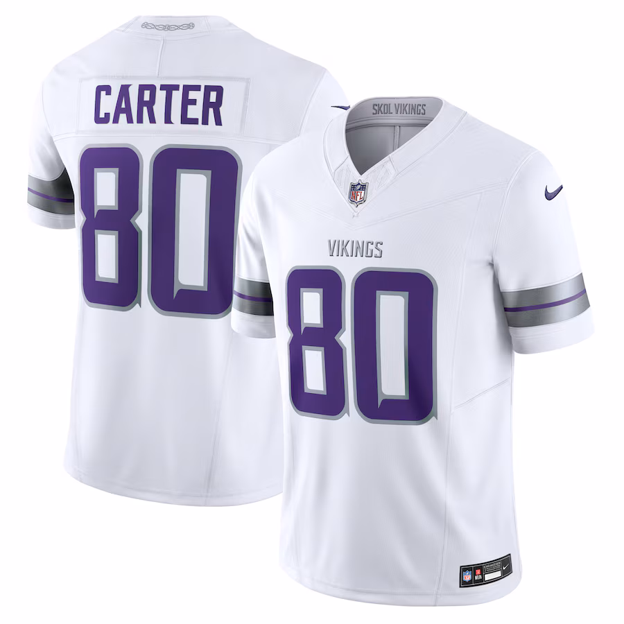 Men's Minnesota Vikings Cris Carter Nike White Alternate Vapor F.U.S.E. Retired Player Limited Jersey - Puhuasuan