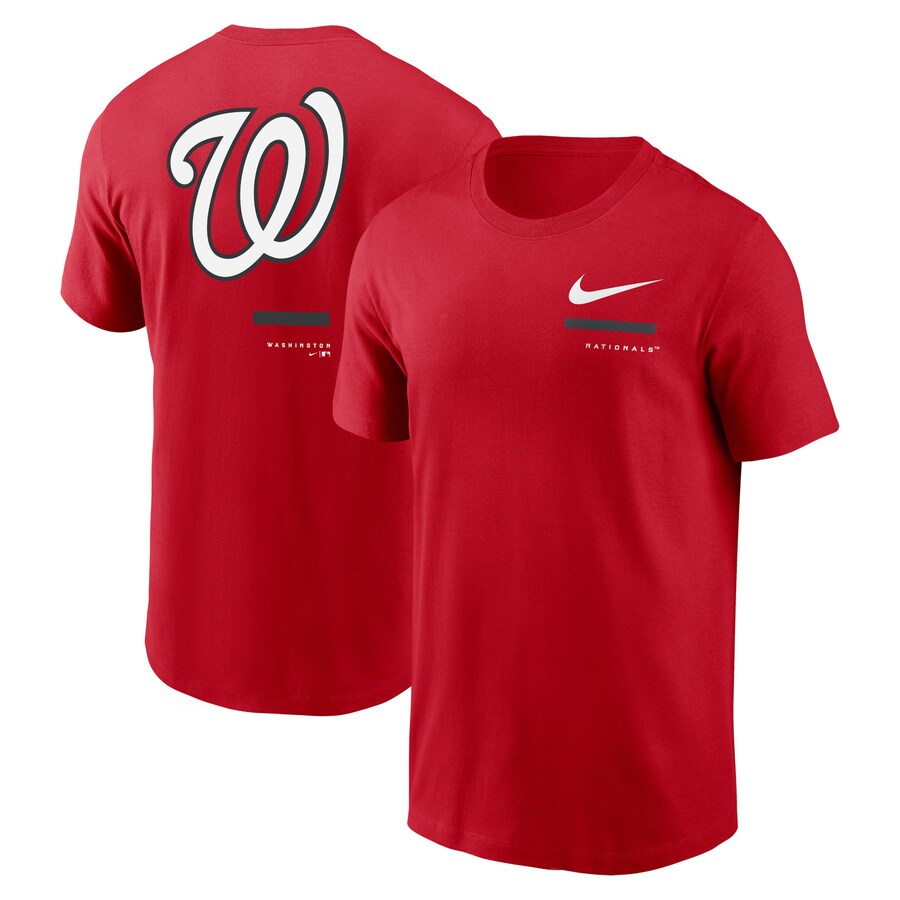 Men's Washington Nationals Nike Red Over the Shoulder T-Shirt - Puhuasuan