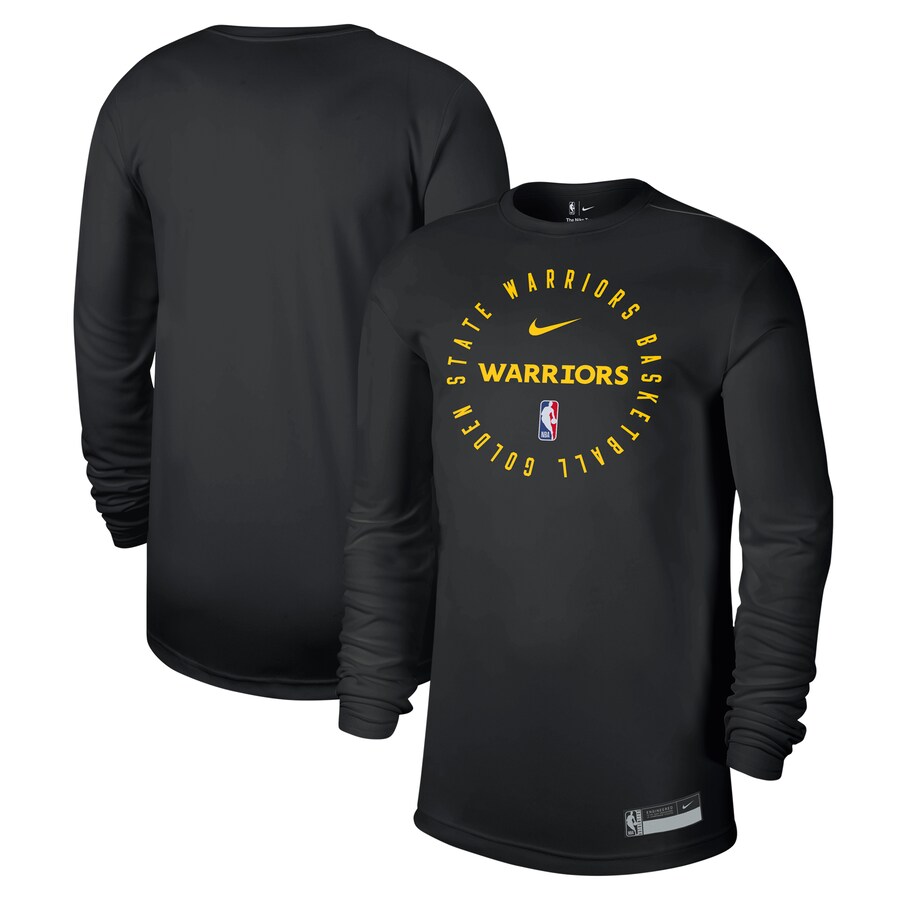 Men's Golden State Warriors Nike Black 2024/25 Legend On-Court Practice Long Sleeve T-Shirt - Puhuasuan