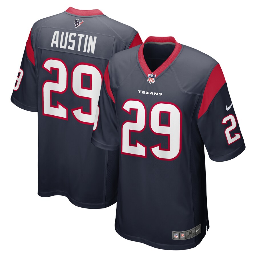 Men's Houston Texans Alex Austin Nike  Navy Team Game Jersey - Puhuasuan