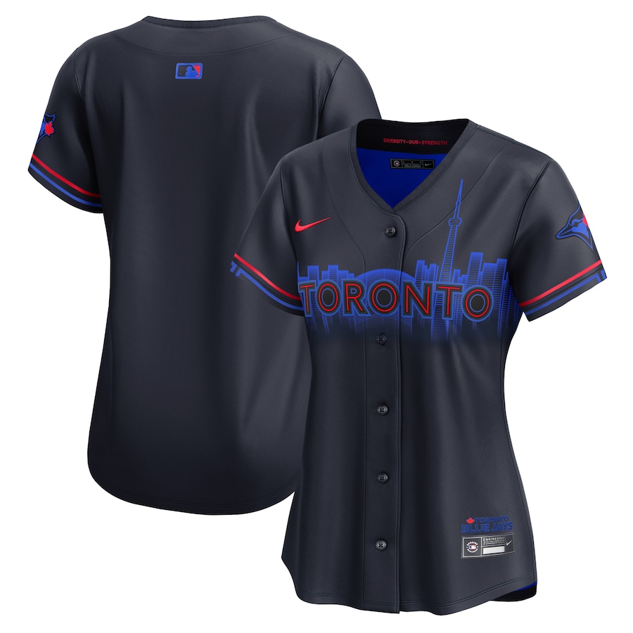 Women's Toronto Blue Jays  Nike Navy 2024 City Connect Limited Jersey - Puhuasuan