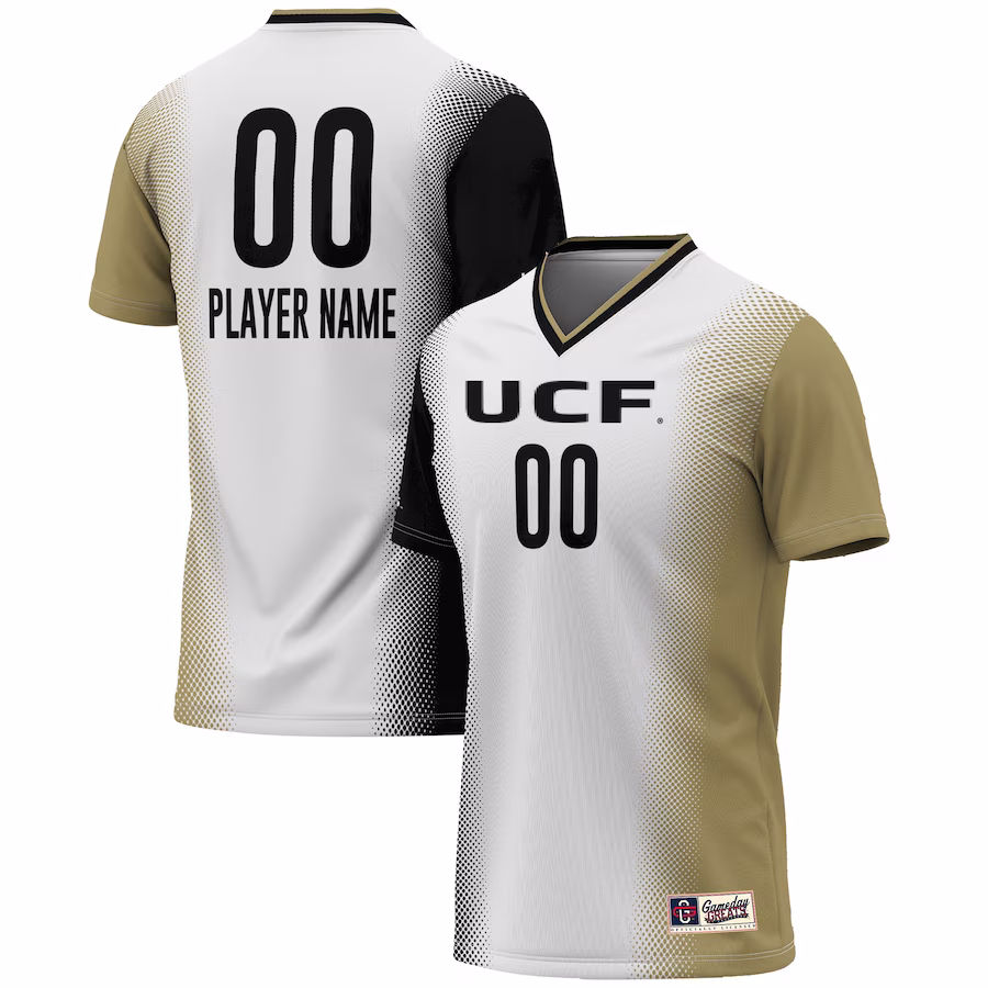 UCF Knights GameDay Greats Youth NIL Pick-A-Player Lightweight Women's Soccer Jersey - White - Puhuasuan
