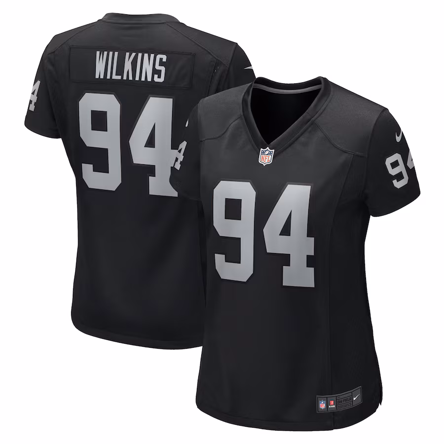 Women's Las Vegas Raiders Christian Wilkins Nike Black Game Jersey - Puhuasuan