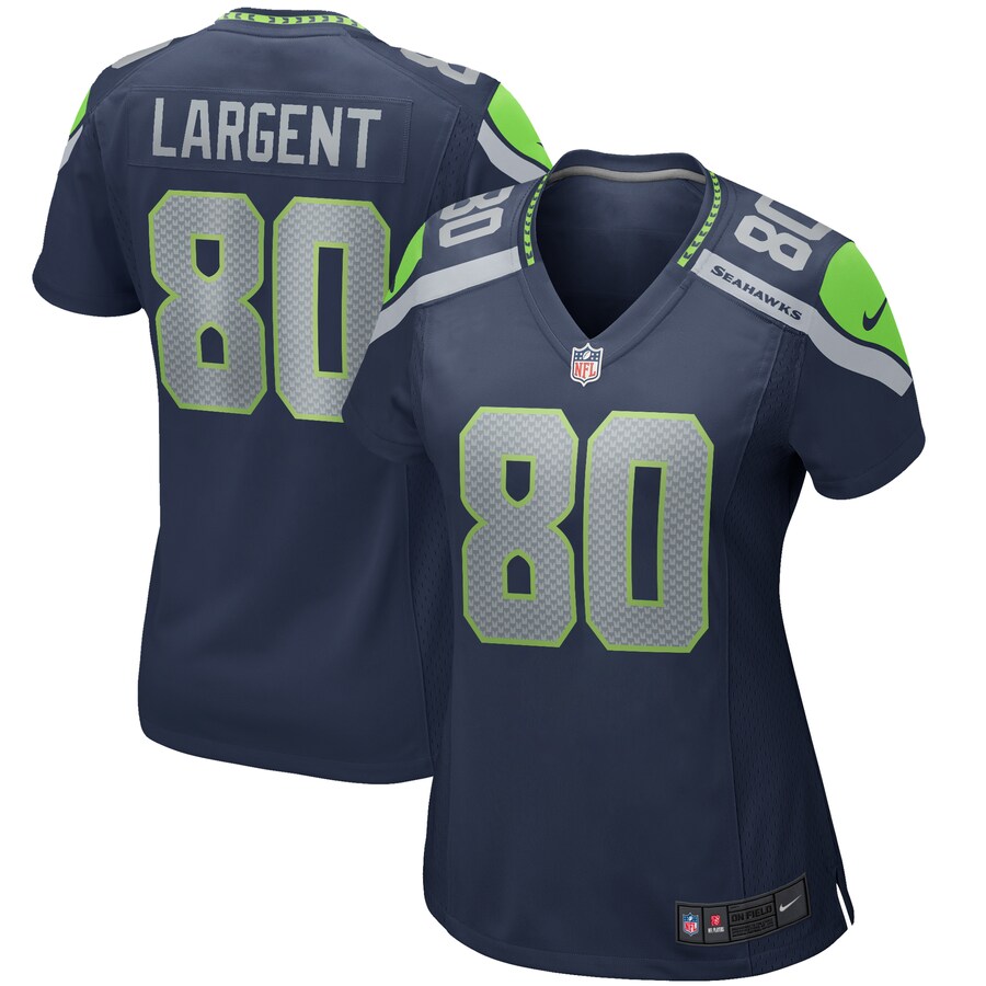 Women's Seattle Seahawks Steve Largent Nike College Navy Game Retired Player Jersey - Puhuasuan