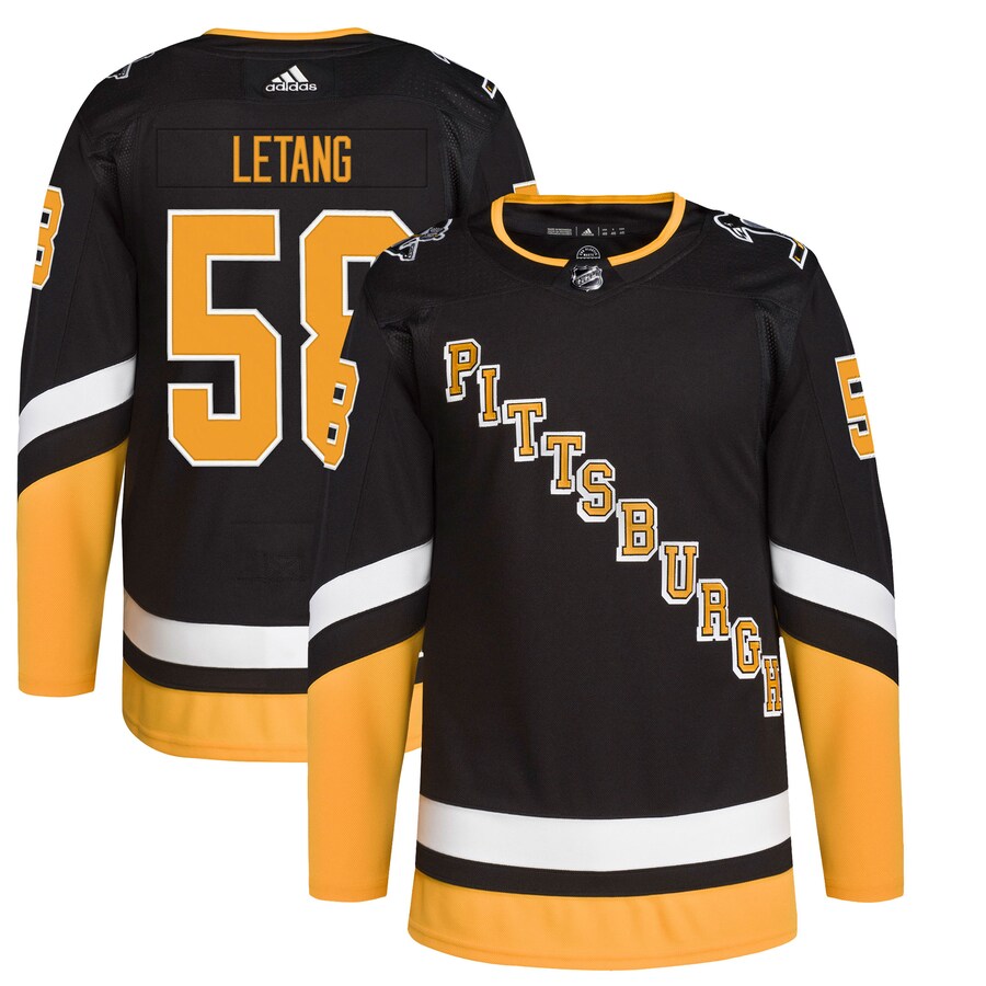Men's Pittsburgh Penguins Kris Letang adidas Black Alternate Primegreen Authentic Pro Player Jersey - Puhuasuan