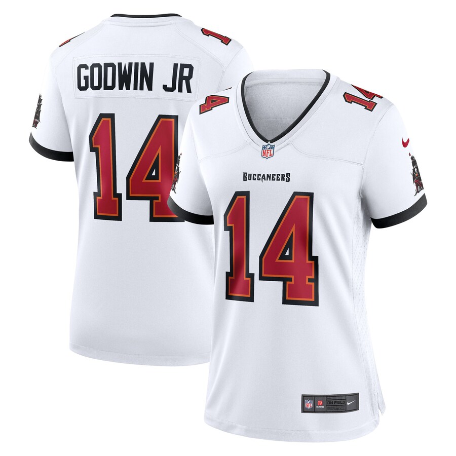 Women's Tampa Bay Buccaneers Chris Godwin Jr. Nike White Game Player Jersey - Puhuasuan