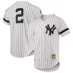 Men's New York Yankees Mitchell & Ness White Cooperstown Collection 1996 Authentic Home Jersey - Puhuasuan