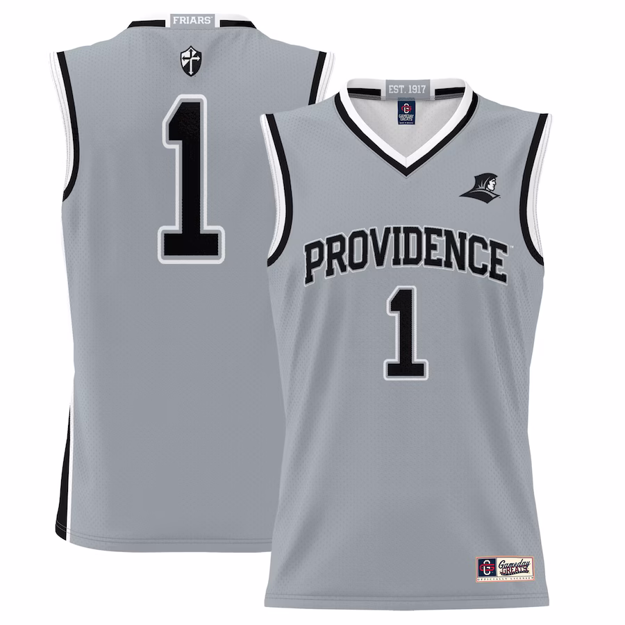 #1 Providence Friars GameDay Greats Youth Lightweight Basketball Jersey - Silver - Puhuasuan
