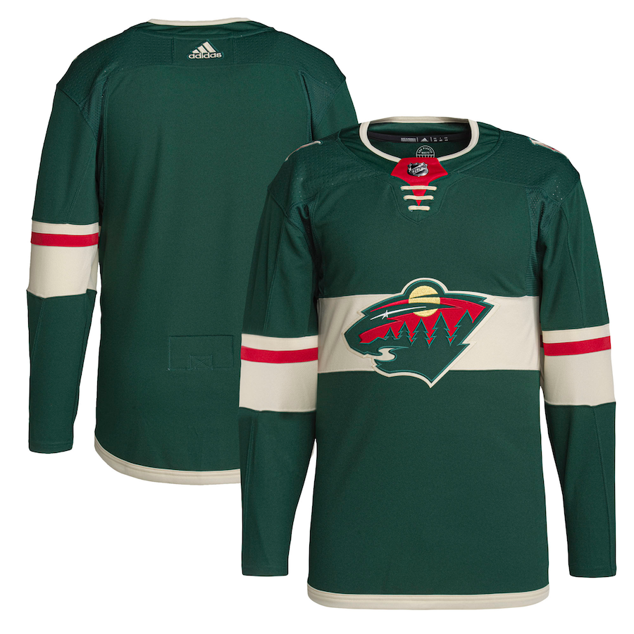 Men's Minnesota Wild adidas Green Home Primegreen Authentic Jersey - Puhuasuan