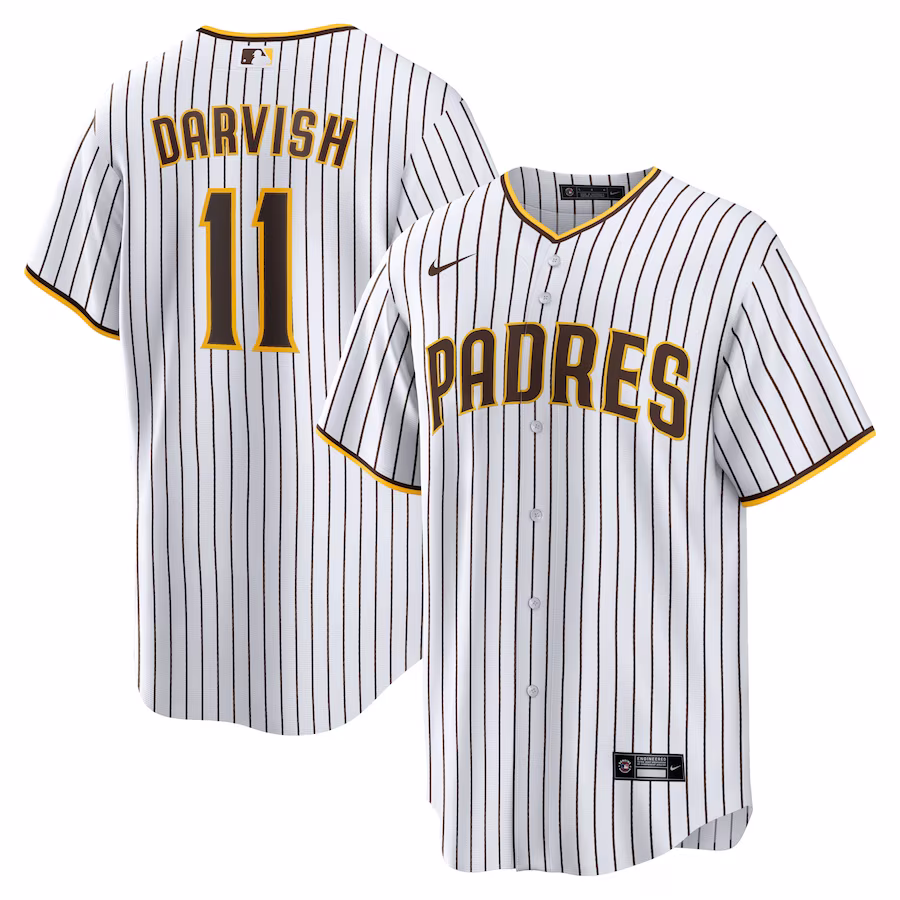 Men's San Diego Padres Yu Darvish Nike White Home Replica Player Jersey - Puhuasuan